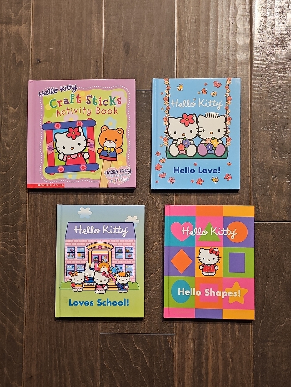 Four Hello Kitty Sanrio Hard Cover Children's Books